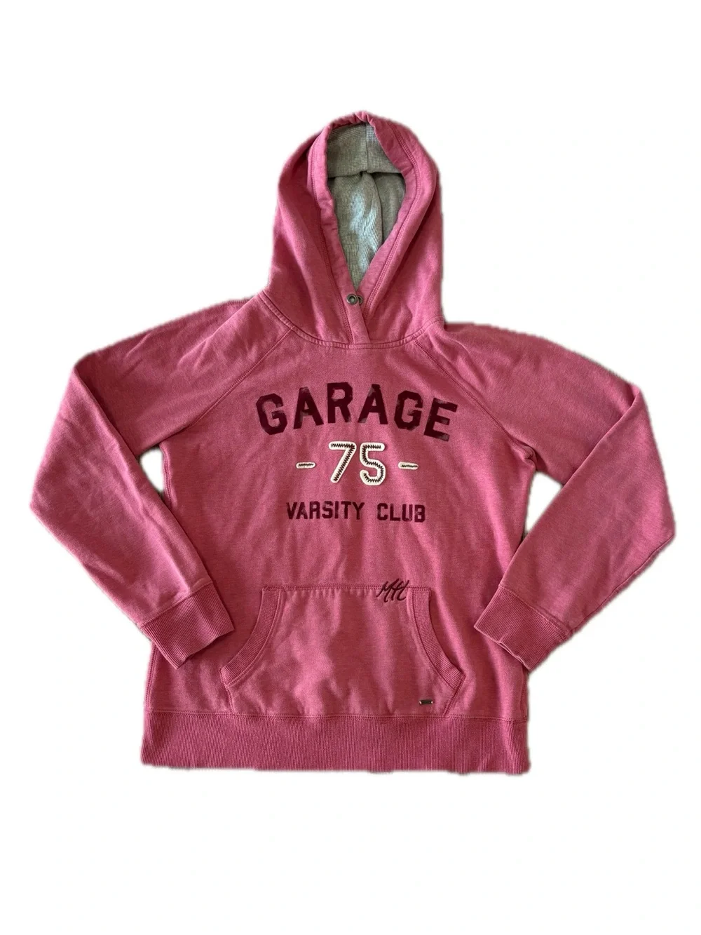 Vintage Y2K Garage Pink Hooded Sweater - Picture 1 of 7